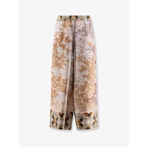 Pierre-Louis Mascia Women Silk Trouser With All-Over Prints